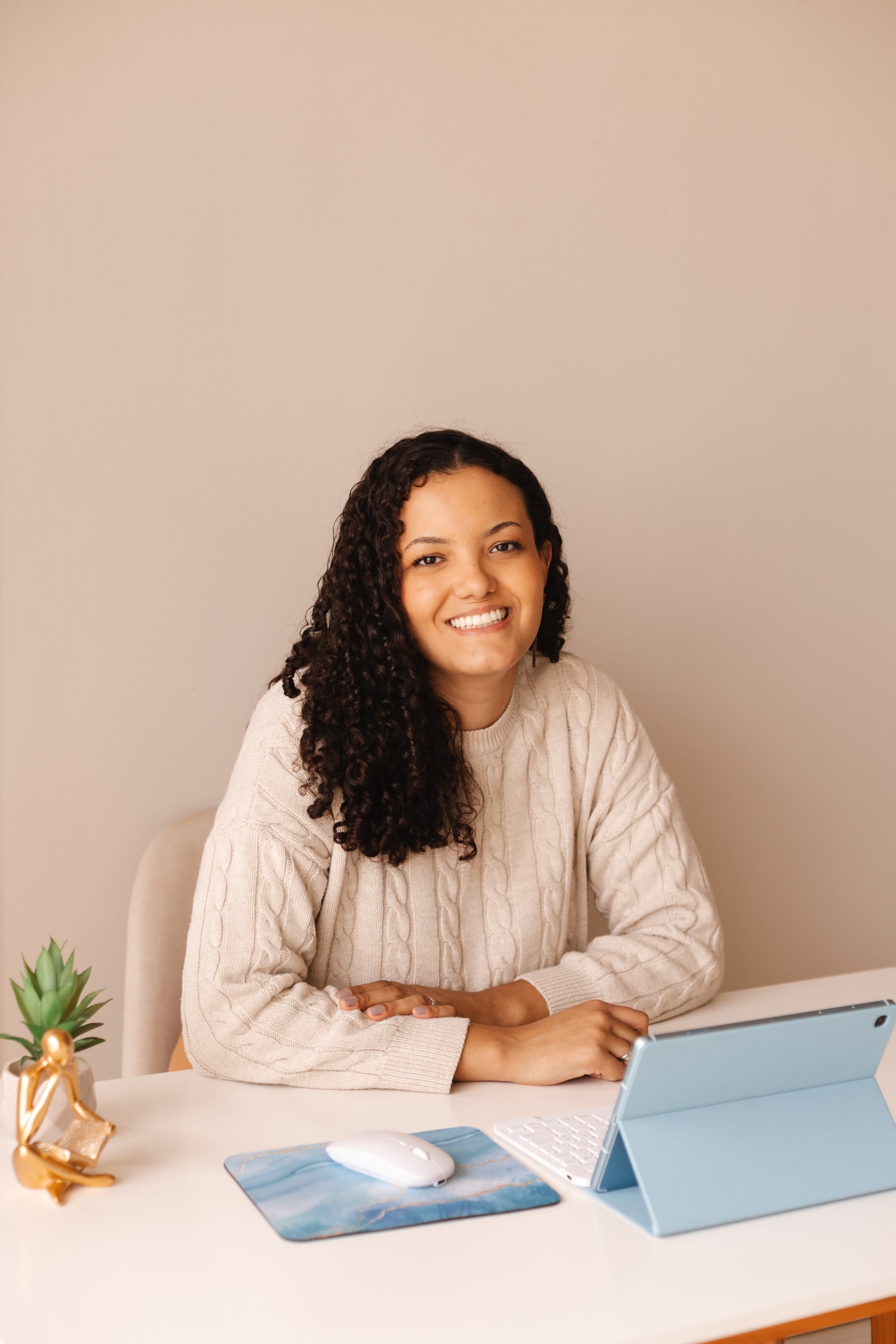 Sorriso da psicóloga